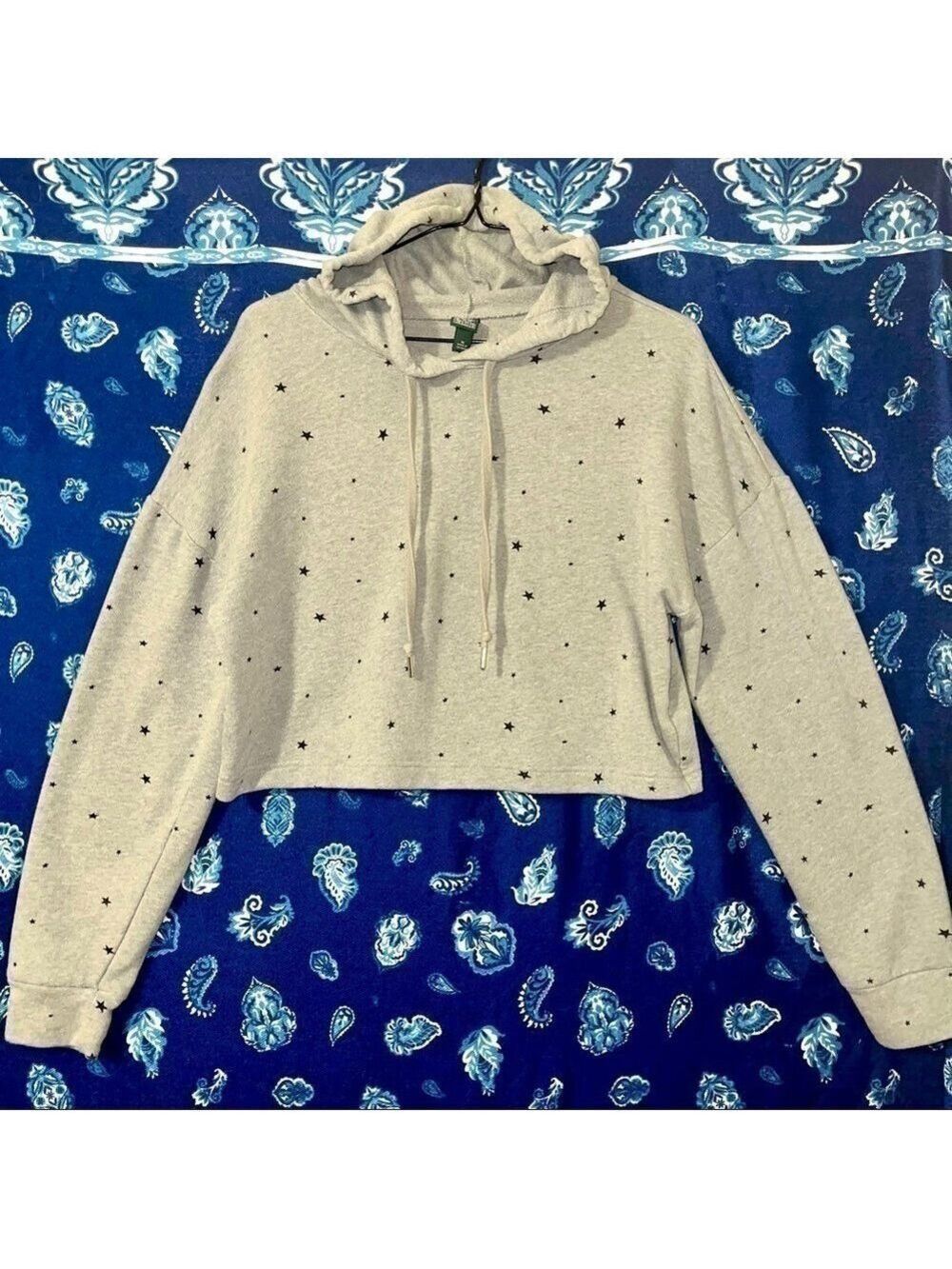 Wild Fable Gray Crop Top Hoodie - Picture 2 of 6